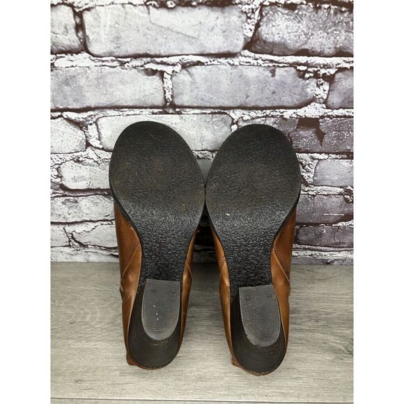 Krbonell Brown Ankle Double Sided Zipper Heeled Booties Boots Women Sz 9M US/40 - Picture 10 of 16